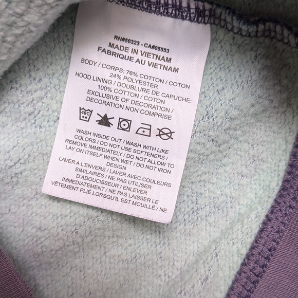 Kids Nike Purple Tie Dye/Marbles Hoodie. Used. Size XS Unisex - Picture 4 of 5